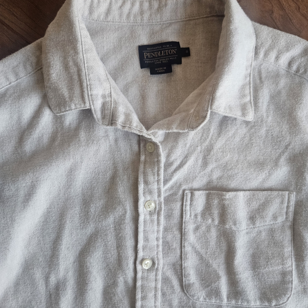 Pendleton Off-White Button-Down Shirt - image 2
